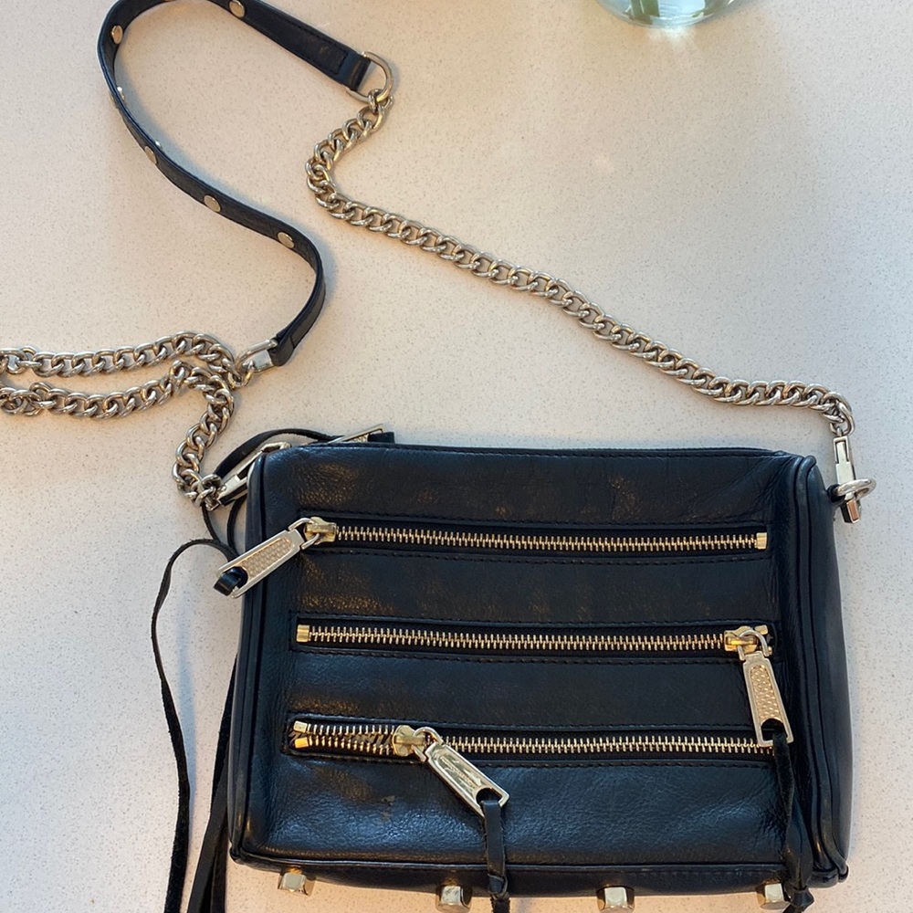 black rebecca minkoff crossbody bag
